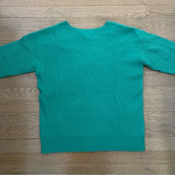NWT Charter Club 100% Cashmere Green Pullover Sweater - Picture 7 of 9